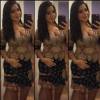 No dia anterior, Thais Fersoza apostou em um vestido justo para prestigiar outro show de Michel Teló, em 22 de março de 2016