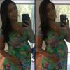 Grávida, Thais Fersoza curtiu dia ensolarado usando vestido curto verde com estampa floral, da marca Maria Barriga, vendido por R$ 159. A atriz combinou o look com alpargatas