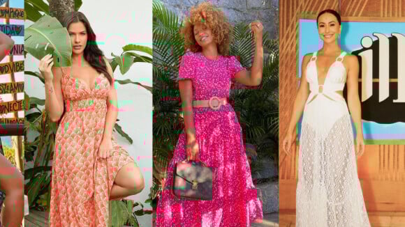 Que dia acaba essa onda de calor?! 32 fotos provam: o vestido longo é a roupa coringa nos looks das famosas no Verão