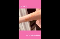 Vídeo: Agatha Moreira mostra braço e rosto pintados por sobrinhos