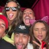 Rafa Kalimann posou para fotos com Neymar em festa organizada por Rafaella Santos no Rio de Janeiro