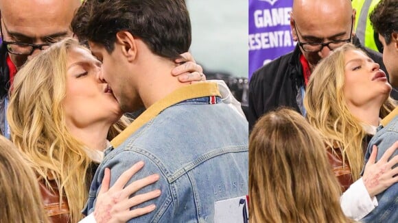 Adeus, romance 'sigiloso'! Luísa Sonza dá beijo apaixonado em namorado português no primeiro jogo da NFL no Brasil