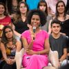 'A Natalia Soares quer saber a temperatura do Grajaú. É o seguinte, Tramontina, no nosso mapa não temos todos os bairros, mas a gente tem bairro próximo, que é o Campo Limpo, perto do Grajaú, que está com 15 graus. Esta é a temperatura aproximada também do Grajaú. Natalia foi atendida', disse Maju durante o 'SPTV'