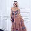 Giovanna Ewbank usou um vestido romântico da estilista Fabiana Milazzo