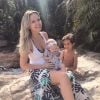 Eliana é mãe de Arthur, de seis anos, e Manuela, de oito meses