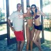 Luciana Gimenez foi outra a abrir o baú de fotos antigas. Recentemente, a apresentadora postou uma foto ao lado de Adriane Galisteu, da época em que as duas eram modelos