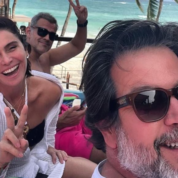 Giovanna Antonelli reúne ex-marido, Murilo Benício, e atual em viagem e diverte a web