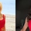 27 anos depois: aos 57, atriz de 'S.O.S. Malibu' resgata maiô cavado vermelho e surpreende com foto. 'Veste como uma luva'