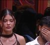 Vitória Strada e Mateus eram dados como eliminados por diversas enquetes, mas surpreenderam a web ao ficarem no 'BBB 25'