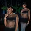 Vale mostrar TUDO! Bella Campos, a Maria de Fátima de 'Vale Tudo', ousa em look transparente com parte dos seios à mostra em festa de lançamento da novela